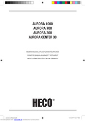 Heco AURORA CENTER 30 Bedienungsanleitung