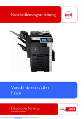 Oce VarioLink 2221 Kurzbedienungsanleitung