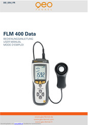 Geo FLM 400 Data Bedienungsanleitung