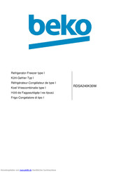 Beko RDSA240K30W Handbuch