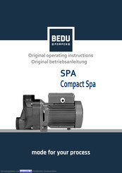 Bedu SPA 31A Originalbetriebsanleitung