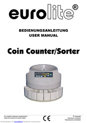 EuroLite Coin Counter/Sorter Bedienungsanleitung