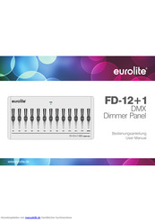 EuroLite FD-12+1 DMX Dimmer Panel Bedienungsanleitung