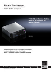 Rittal 7030.500 Installationsaleitung