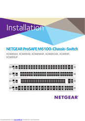 NETGEAR XCM89UP Installation