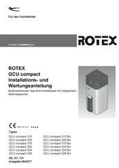 ROTEX GCU compact 320 Nstallations- Und Wartungsanleitung