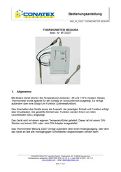 Conatex Mesura Bedienungsanleitung