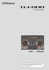 Roland DJ-808 Bedienungsanleitung
