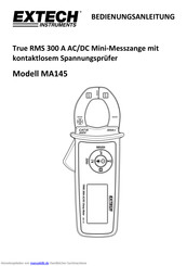 Extech Instruments MA145 Bedienungsanleitung