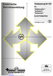GFA ELEKTROMATEN 910 Elektrische Betriebsanleitung