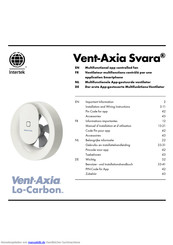 Intertek Vent-Axia Svara Benutzer- Und Installationshandbuch