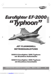 Carson 505014 Eurofighter 2000Typhoon Betriebsanleitung