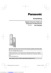 Panasonic KX-TGK220G Kurzanleitung