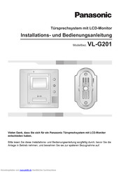 Panasonic VL-G201 Installations- Und Bedienungsanleitung