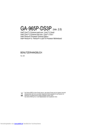 Gigabyte GA-965P-DS3P Benutzerhandbuch