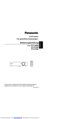 Panasonic PT-LC80E Bedienungsanleitung