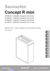 Sentiotec Concept R mini CP-RM-45 Montage- Und Gebrauchsanweisung