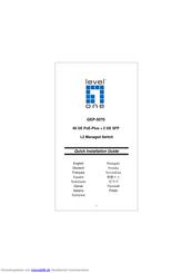level one GEP-5070 Schnellstart Handbuch