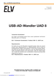 ELV UAD 8 Bau- Und Bedienungsanleitung