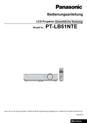 Panasonic PT-LB51NTE Bedienungsanleitung