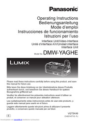Panasonic LUMIX DMW-YAGHE Bedienungsanleitung