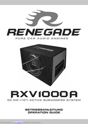 Renegade RXV1000A Betriebsanleitung