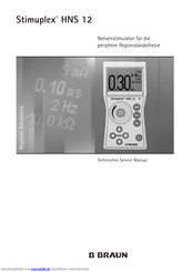B.Braun Stimuplex HNS 12 Servicehandbuch