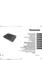 Panasonic SHWL40EG Bedienungsanleitung