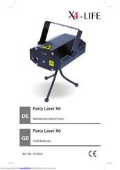 X4-Life Party Laser X6 Bedienungsanleitung