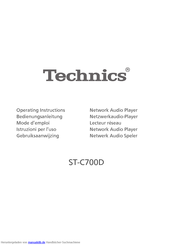 Technics ST-C700D Bedienungsanleitung