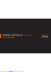 V-Moda Forza Metallo Wireless Benutzerhandbuch