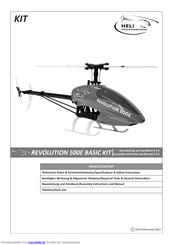 Heli-Professional Revolution 500E Bauanleitung Und Handbuch