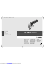 Bosch GSC 10,8 V-LI Professional Originalbetriebsanleitung