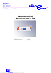 Bürger Electronic LMG/200 Bedienungsanleitung
