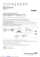 Endress+Hauser Micropilot FMR51 Einbauanleitung