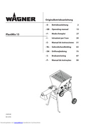 WAGNER PlastMix 15 Originalbetriebsanleitung