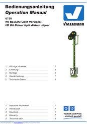 Viessmann 6730 H0 Bedienungsanleitung