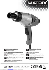 Matrix EW 1100 Originalbetriebsanleitung
