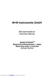 M+W Instruments MASS-STREAM D-51x0 Benutzerhandbuch