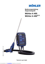 Wohler Wöhler A 450 ECO Bedienungsanleitung