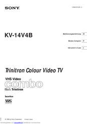 Sony Trinitron KV-14V4B Bedienungsanleitung