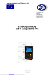 PCE Instruments WS-6905 Bedienungsanleitung