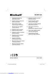 EINHELL GC-EM 1030 Originalbetriebsanleitung