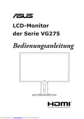 Asus VG275 Serie Bedienungsanleitung
