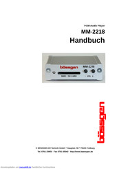 Baessgen MM-2218 Handbuch