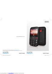 Alcatel one touch 2001x Handbuch