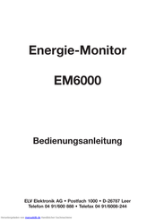 elv EM6000 Bedienungsanleitung