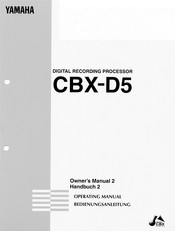 Yamaha CBX-D5 Handbuch