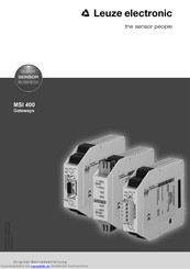 Leuze electronic MSI 420-03 Originalbetriebsanleitung