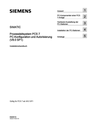 Siemens SIMATIC PCS 7 Installationshandbuch